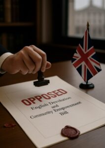 Heritage Party – Formal Opposition to the English Devolution and Community Empowerment Bill